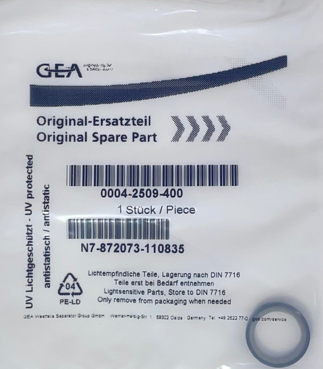 GEA 0004-2509-400